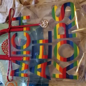 ***Michael Kors Clear Rainbow Tote***